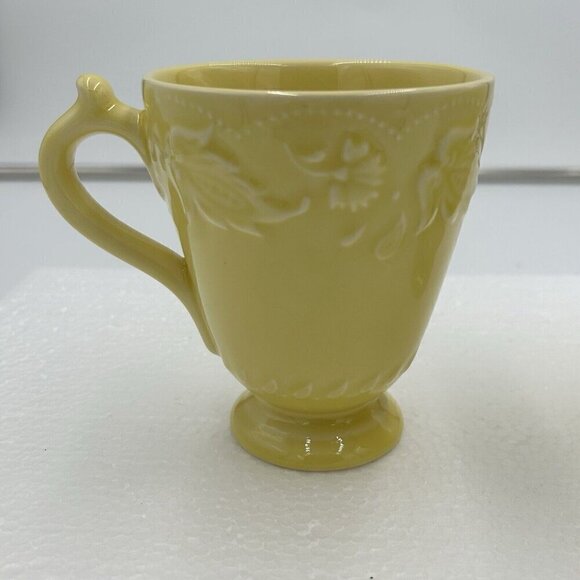 (2) J. Willfred Sadek VERA BRADLEY MY HOME Yellow 4.5" Mugs Portugal - Picture 3 of 9